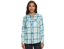 Women's Croft & Barrow(R) Plaid Flannel Shirt  $24.99