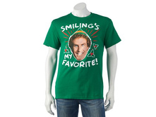 Men's Elf Smiling's My Favorite Tee   $4.99