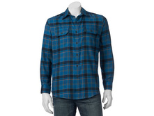 Men's Croft & Barrow(R) Classic-Fit Plaid Flannel Performance Button-Down Field Shirt   $21.99