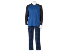 Men's Heat Holders Raglan Tee & Plaid Microfleece Lounge Pants   $29.99