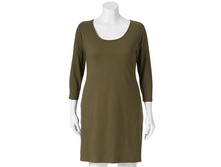 Juniors' Plus Size Mudd(R) Scoopneck Bodycon Dress   $14.99