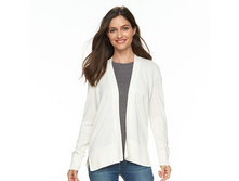 Women's Croft & Barrow(R) Essential Open Front Cardigan   $19.99