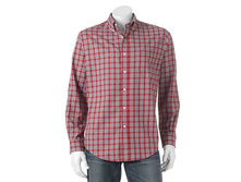 Men's Croft & Barrow(R) Classic-Fit Grid Easy-Care Button-Down Shirt   $19.99