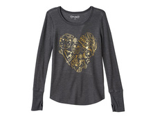 Girls 7-16 & Plus Size Mudd(R) Thumbhole Long Sleeve Thermal Graphic Tee   $8.99 - $9.99
