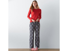 Women's SONOMA Goods for Life(TM) Pajamas: Knit & Microfleece PJ Set with Socks   $19.99