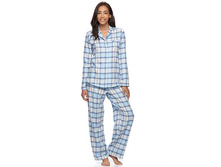 Women's Croft & Barrow(R) Pajamas: Flannel Notch Collar PJ Set   $19.99