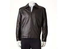 Men's Excelled New Zealand Lamb Leather Open-Bottom Jacket   $129.99
