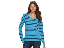 Women's Croft & Barrow(R) Classic V-Neck Tee  $7.99