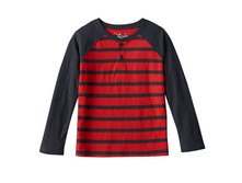 Toddler Boy Jumping Beans(R) Raglan Long Sleeve Striped Henley Tee   $6.99