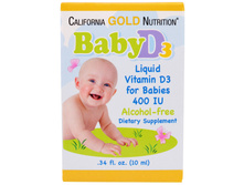 California Gold Nutrition, ������� D3 ��� �������, 400 ��, 0,34 ������ ����� (10 ��)