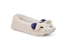 Women's SO(R) Critter Face Ballerina Slippers   $9.99