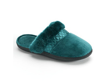Isotoner Women's Velour Scuff Slippers   $15.60