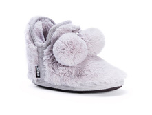MUK LUKS Women's Amira Pom Pom Bootie Slippers   $28.50