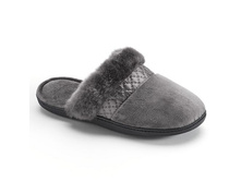 Isotoner Women's Velour Scuff Slippers   $15.60