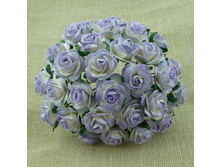 2-TONE LILAC MULBERRY PAPER OPEN ROSES 20��