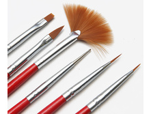 122 ���. - ����� ������ ��� ������� Florans Nail Art Brushes 6 ��