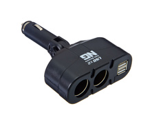 203 ���. - NEW GALAXY ������������, ������-������, 2 ������ + 2 USB 1000mA, 60W, LED ���������, 12/24�