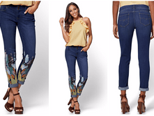 1390 ��� SOHO JEANS - PAINTED BOYFRIEND - BLUE LOVE WASH