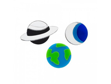 �������� Planet Earth+ Planet Saturn+Half Moon