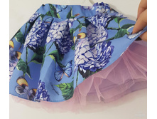 ����  ��-1471-68 Blue flowers ����� 719 �+���%