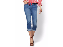 1390 ��� SOHO JEANS - CROP BOYFRIEND - SUNSET BLUE WASH
