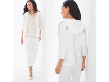 1590 ��� CHICO'S MESH-INSET JACKET