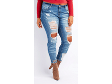 1390 ��� Refuge Skinny Boyfriend Destroyed Jeans