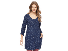 1290 ��� Mantaray - Navy swan print tunic
