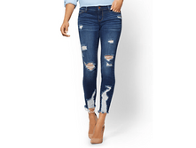1450 ��� SOHO JEANS - DESTROYED ANKLE JEAN - FORCE BLUE WASH