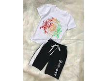 ���������� ������ ����: 455 RUB �������: 116-122, 122-128, 128-134, 134-140, 140-146, 146-152 ������� / ���: #10378688 ������: 65%cotton 35%polyester ������ �������������: ������ ��������: ������.