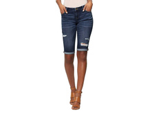 1190 ��� SOHO JEANS - DESTROYED BOWERY CURVY 13 INCH BERMUDA
