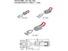 3,8 - JY-4001, 5,0 - JY-4002, 6,0 - JY-4003