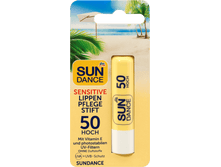 SUNDANCE Lippenpflegestift sensitive �������������� ������������� ������ sensitive �������������� ������������� ������ LSF 50 �������, 4,8 g. ���� 150 ���