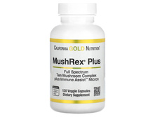 ������! 1000���! CGN-01258 California Gold Nutrition, Fungiology, MushRex Plus, Immune Assist Micron, �������� ������ ������� �������, ����������������� ������������ �������, 120 ������������ ������ - 2004,55 ���