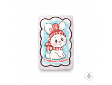 149 ���. ��� 25 ����. zaichik-v-sharfe-i-shapke-s-novym-godom-130gr-25sht-3790-B.jpg