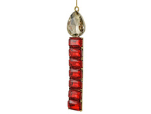 70155 Jewel candle ornament red gold 10cm a = max width b = base width h = height Min amount (MOQ) 30- 6,12 ����