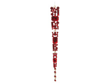58575 Gem icicle red gold 20,5cm a = max width b = base width h = height Min amount (MOQ) 18 10,2 ����