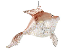 69909 Glass gold fish beaded 11cm a = max width b = base width h = height Min amount (MOQ) 8 - 18,78 ����