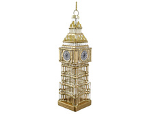 69982 Glass Big Ben tower clear gold 14,5cm a = max width b = base width h = height Min amount (MOQ) 12 - 14,15 ����