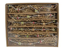 65763 Glass bead garland silver with colored balls 180cm a = max width b = base width h = height Min amount (MOQ) 4 - 41,34 ����