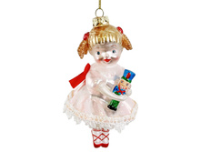 70189 Glass Clara ornament with Nutcracker 12cm a = max width b = base width h = height Min amount (MOQ) 6 - 14,5 ����