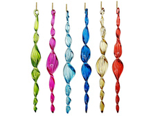 67062 Glass spiral icicle rainbow mix6 18cm a = max width b = base width h = height Min amount (MOQ) ��� 6 �������, ���� �� 1 ����� - 26,1 ����