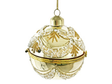 ����������� 68527 Glass opening ball shiny gold bead deco 8cm a = max width b = base width h = height Min amount (MOQ) 24 - 6,4 ����
