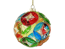 69985 Glass ball circles transparent multi color 10cm a = max width b = base width h = height Min amount (MOQ) 12 - 12,8 ����