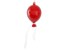 70822 Glass balloon transparent red 16cm a = max width b = base width h = height Min amount (MOQ) 18 - 6,8 ����