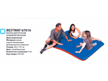 ������ �������� ���������� ���� Bestway 67016 (2-� ����) �203x147��, 1225�