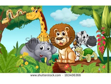 stock-vector-illustration-of-a-forest-with-a-group-of-animals-163406366.jpg