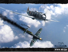 ��-7 vs Bf-109K-4