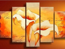 Free-Shipping--TheLily-5Pcs-Huge-Modern-Flower-Oil-Painting-On-Canvas-Wall-Art-Top-Home.jpg