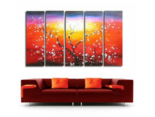 The-Plum-Blossom-Huge-5-Panels-Handmade-Modern-Flower-Oil-Painting-on-Canvas-Wall-Art-Top-8.jpg